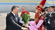 Kyrgyzstan president arrives in Astana for Central Asia - Italy summit