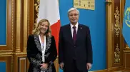 Italy’s PM honored with traditional Kazakh chapan