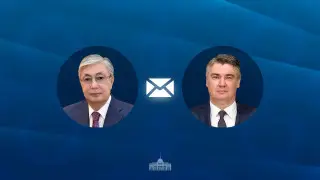 Tokayev sends telegram to Croatian president