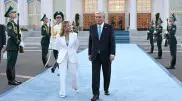 Tokayev sees off Italian Prime Minister Giorgia Meloni at Astana airport