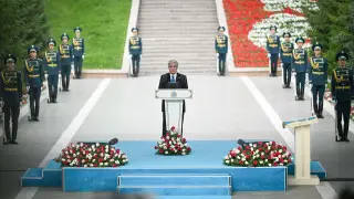 'Our sacred duty': Tokayev attends national flag-raising ceremony in Astana