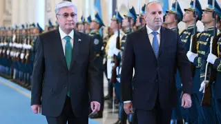 Bulgarian President welcomed at Akorda: Rumen Radev arrives in Astana