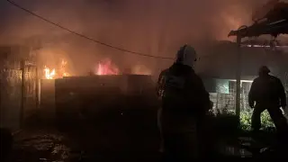 Major fire broke out in Almaty, one fatality reported