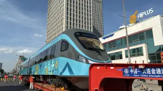 Footage of the second LRT train released - it has been installed in Astana