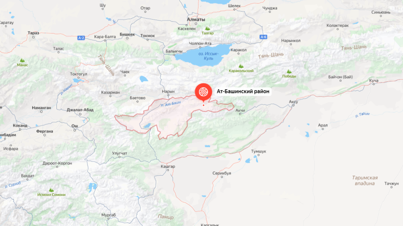 Screenshot of Yandex map