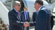 President Tokayev arrives in Belarus