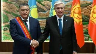 President Tokayev awards Kyrgyz security chief Kamchybek Tashiev