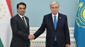 President of Kazakhstan meets Rustam Emomali