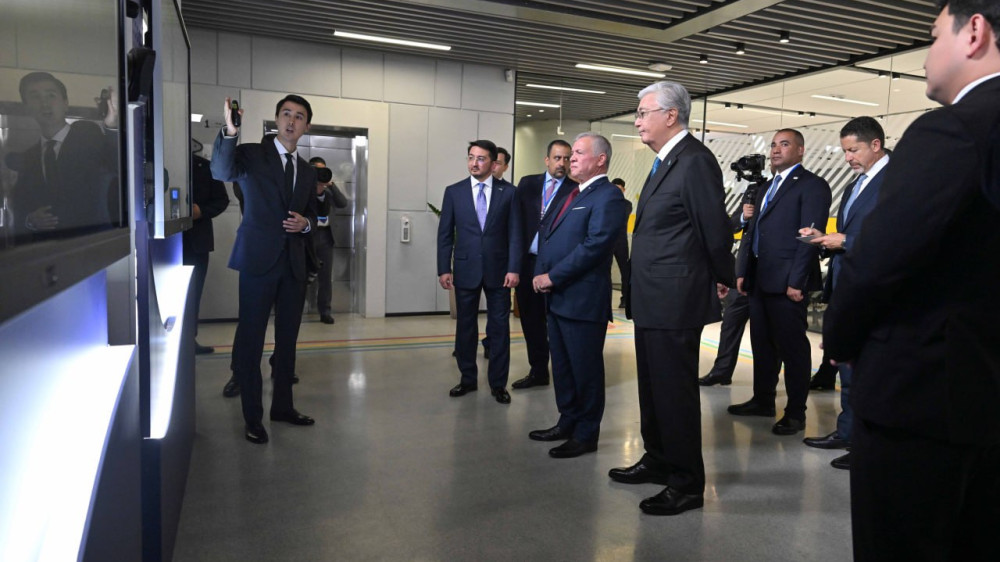 King of Jordan presented AlemAI center at Astana Hub