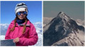 Military drones captured footage from Victory Peak, where climber Nagovitsina went missing