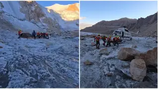 Trapped by a glacier: Russian climbers rescued in Kazakhstan