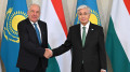 Tokayev holds talks with Hungarian president