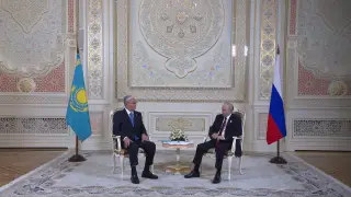 Tokaev holds talks with Putin in Tajikistan