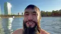 Astana resident’s river swim sparks social media buzz