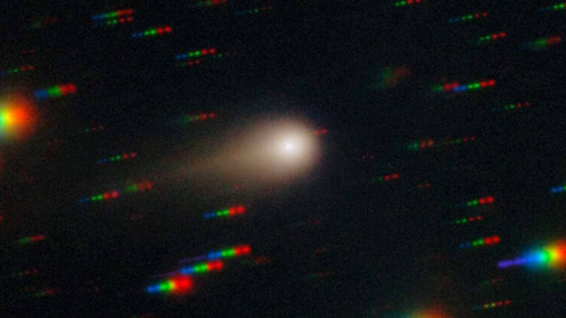 Image of interstellar comet 3I/ATLAS, obtained by the Gemini South telescope. © International Gemini Observatory