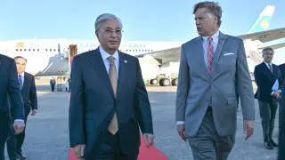 Tokayev arrives in Washington for talks with Trump