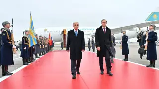 Tokayev arrives in Moscow