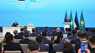 Kassym-Jomart Tokayev and Alar Karis spoke at the Kazakhstan-Estonia Business Forum