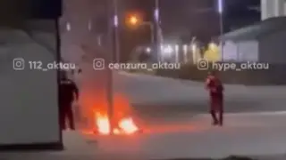 Man attempts self-immolation in front of police in Mangystau region