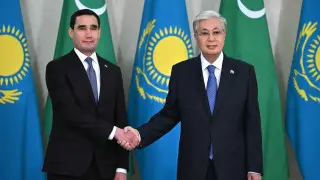 'Important issues will be resolved today': Tokayev and Berdimuhamedov held talks