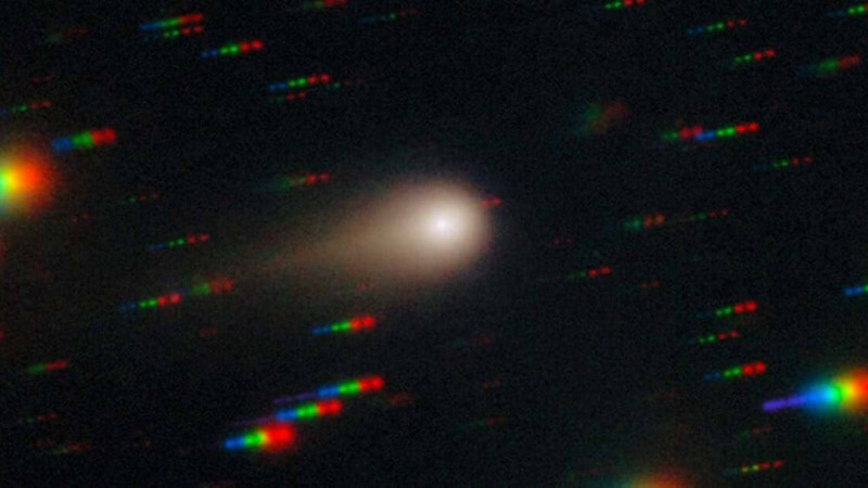 Image of the interstellar comet 3I/ATLAS captured by the Gemini South telescope. © International Gemini Observatory