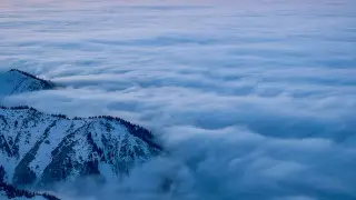 “Fairy tale footage”: Kazakh man captures sunset from a mountain summit