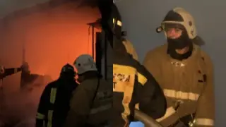 Market catches fire in Atyrau