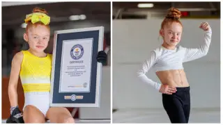 8-year-old schoolgirl sets an incredible Guinness World Record