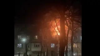 High-rise caught fire in Almaty overnight: video