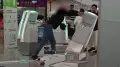 Passenger fails to buy ticket and wrecks airport