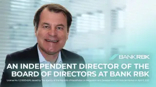 Former EBRD Executive Jürgen Rigterink elected as the new Independent Director of the Board of Directors at Bank RBK