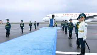 Presidents of Kyrgyzstan and Turkmenistan arrive in Astana for eco summit