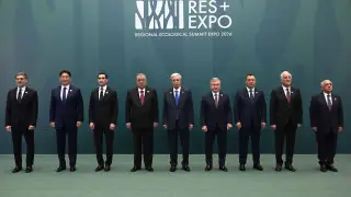 Tokayev welcomed the presidents at the EXPO Center in Astana