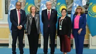 President Tokayev meets with heads of international conventions