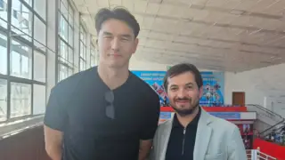 Nurlan Saburov visited his hometown