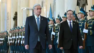 Tokayev welcomed the president of Israel at Akorda