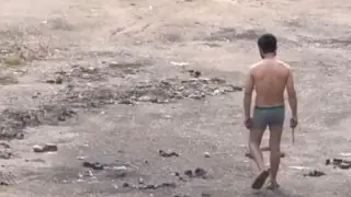 Half-naked foreign man with knife scares residents in Almaty