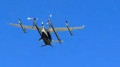 Unusual aircraft spotted in the sky over Alatau