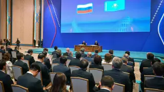 Tokayev and Putin made statements to the media after negotiations in Astana