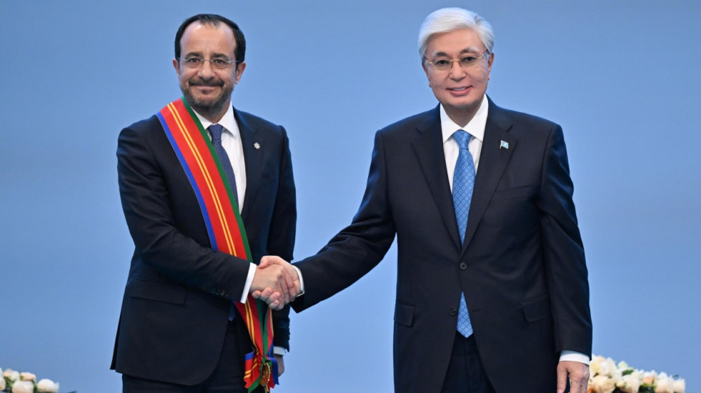 Kazakhstan awards Cypriot president friendship order amid deepening ties