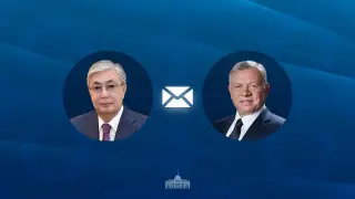 President of Kazakhstan sends telegram to King of Jordan