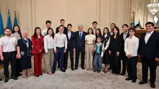 Tokayev met with compatriots in Brussels