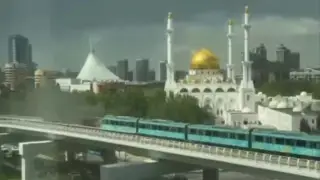 Fire breaks out on Astana LRT tracks