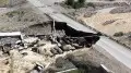 In the Almaty region, an emergency bridge was washed away due to rain