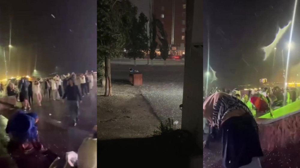 Pavlodar Region Residents Show Consequences of Powerful Hailstorm