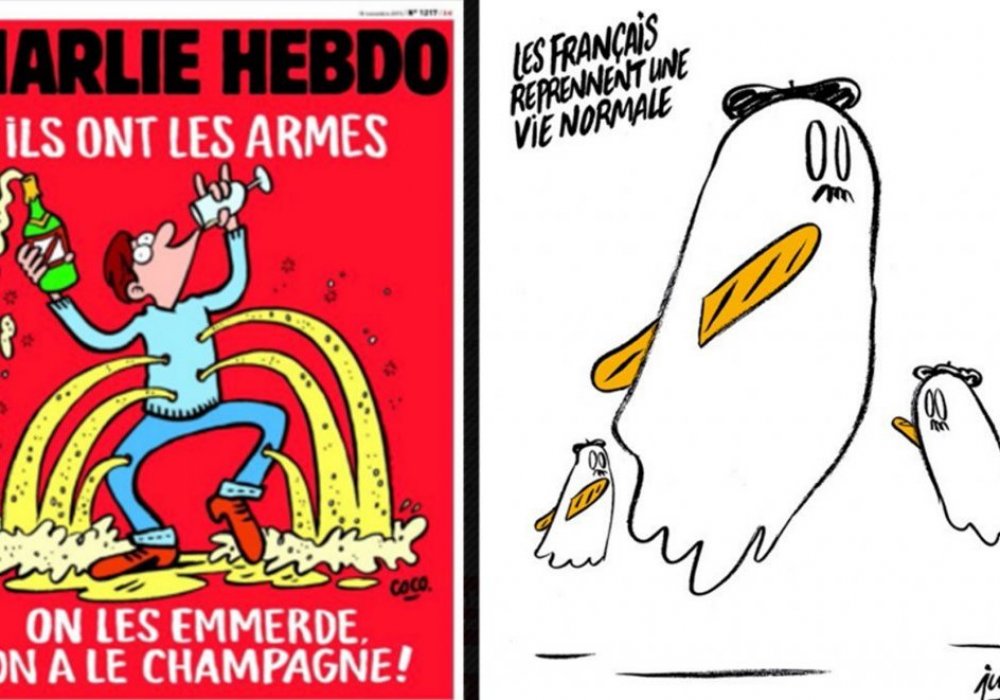 Charlie Hebdo Париждегі терактілерге жаңа карикатура салды