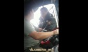 Жамбыл облысында жол полицейі мен жүргізушінің арасындағы жанжал видеоға түсіп қалды