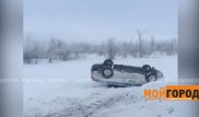 Батыс Қазақстанда полиция көлігі аударылып қалды