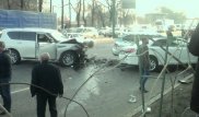 Алматыда бірнеше көліктің қатысуымен ірі жол апаты болды