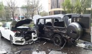 Алматыда ірі жол апатынан Gelandewagen "бөлшектеліп" қалды